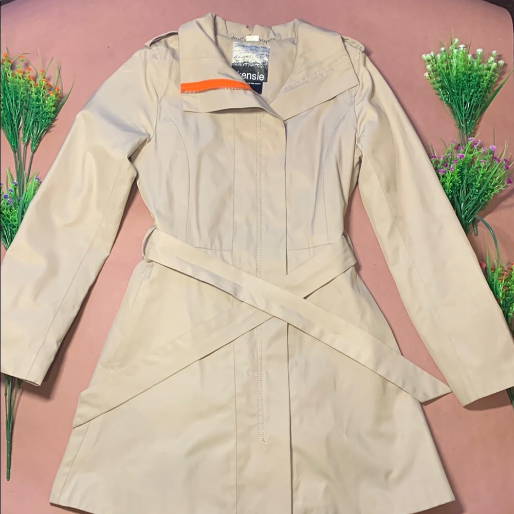 Kensie Light Tan Trench Coat